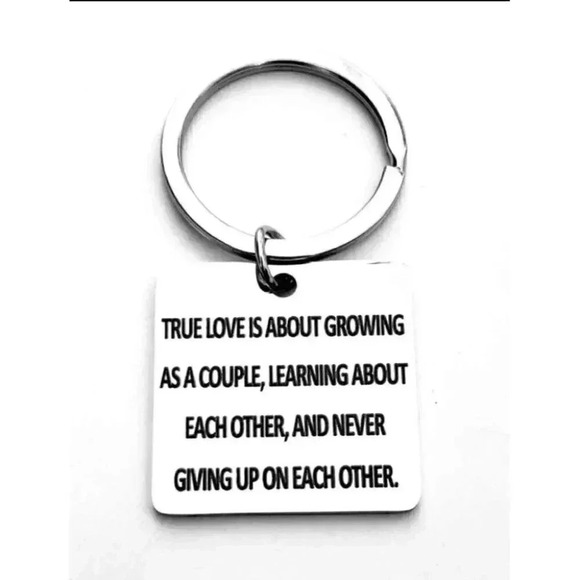 True Love Is About Growing As A Couple... Keychain - Picture 1 of 1